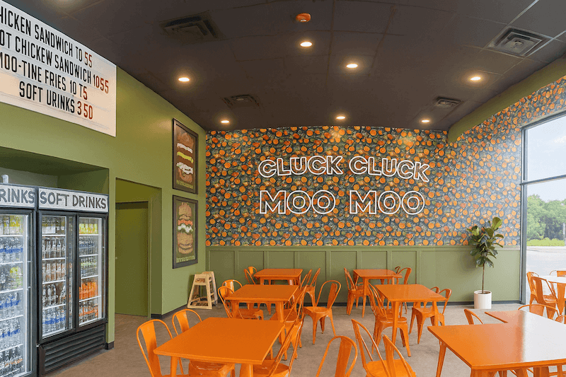 interior picture from Cluck Cluck Moo Moo